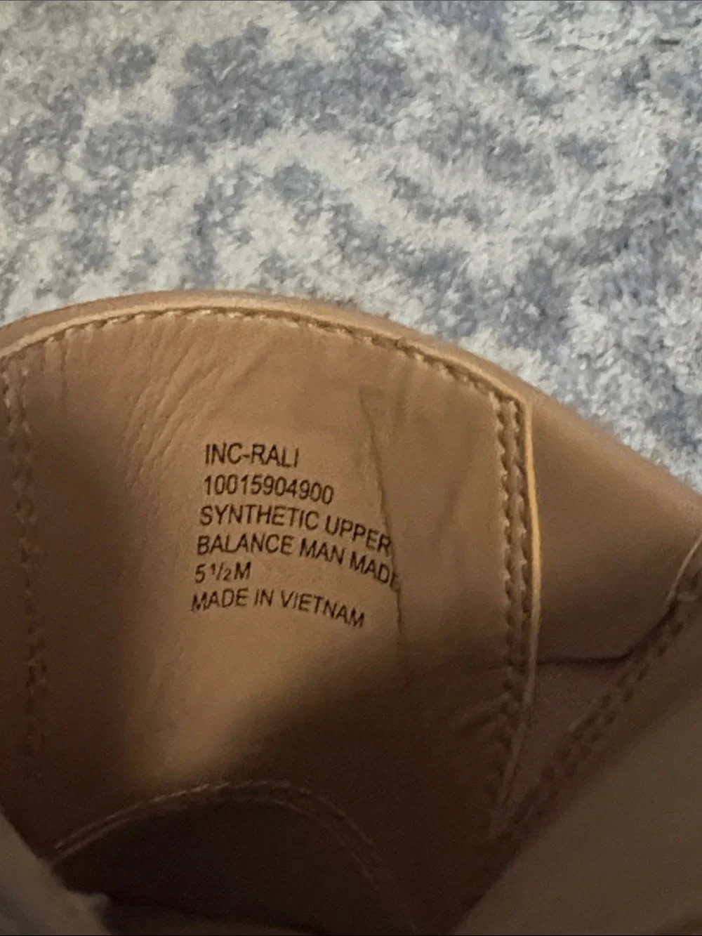 INC International Concepts Blush Nude Open-Toe Leather Mule Heels